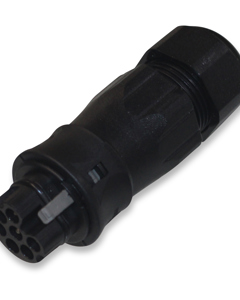 Plug connector female f/AM6 prewired grid side 13-18mm